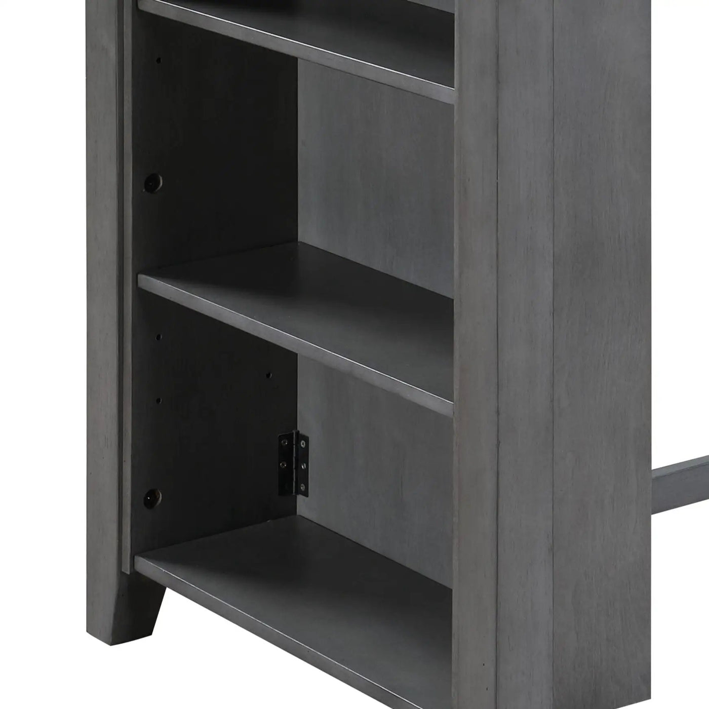 Graham - Small Space Counter Height Dining Table With USB Charging Ports And Shelves by HouseOfZazla