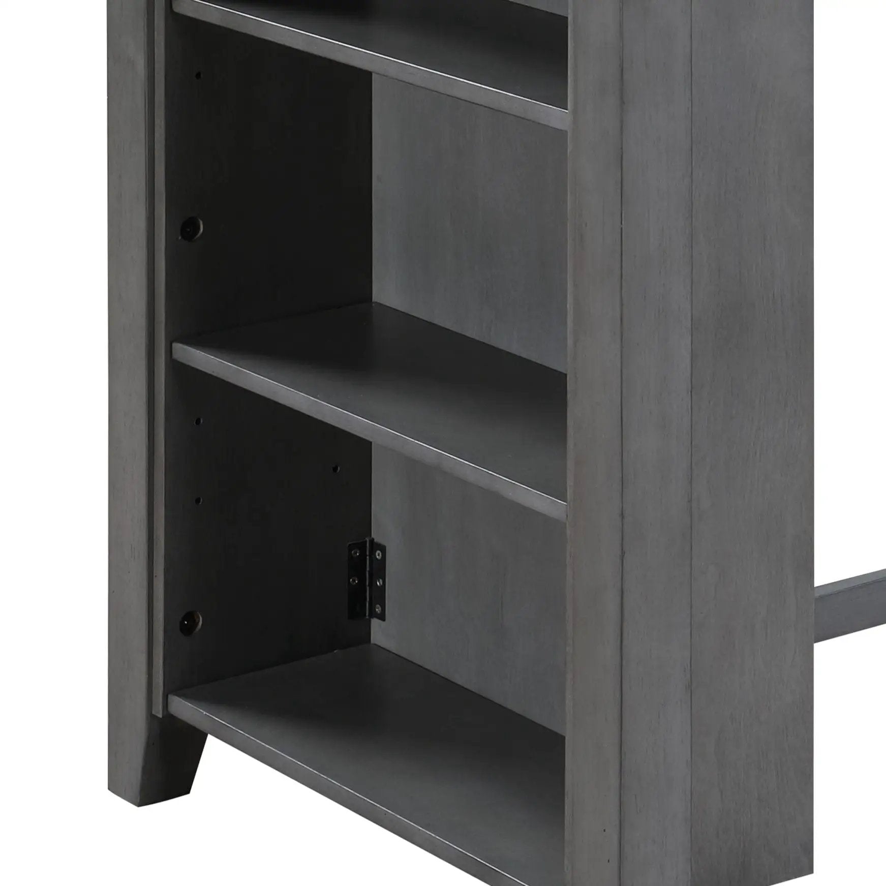 Graham - Small Space Counter Height Dining Table With USB Charging Ports And Shelves by HouseOfZazla