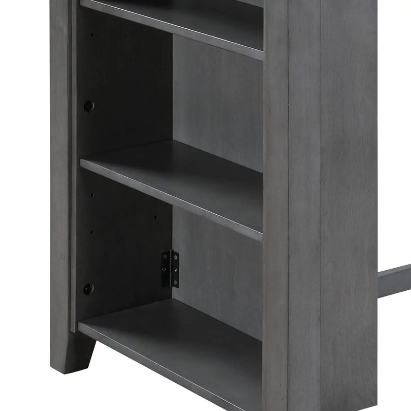 Graham - Small Space Counter Height Dining Table With USB Charging Ports And Shelves by Unique Piece Furniture