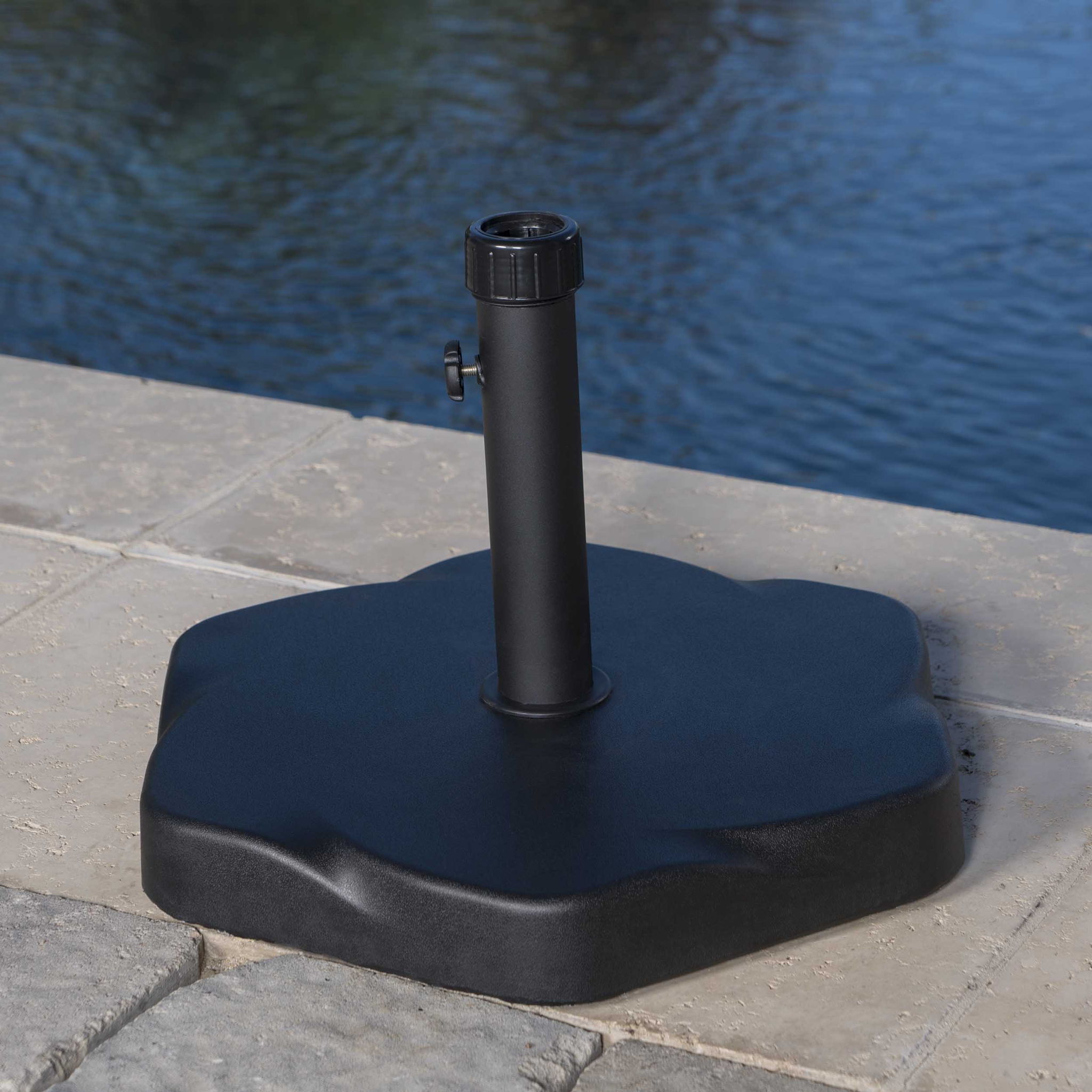 Umbrella Base With Hexagonal Shape - Black by HouseOfZazla