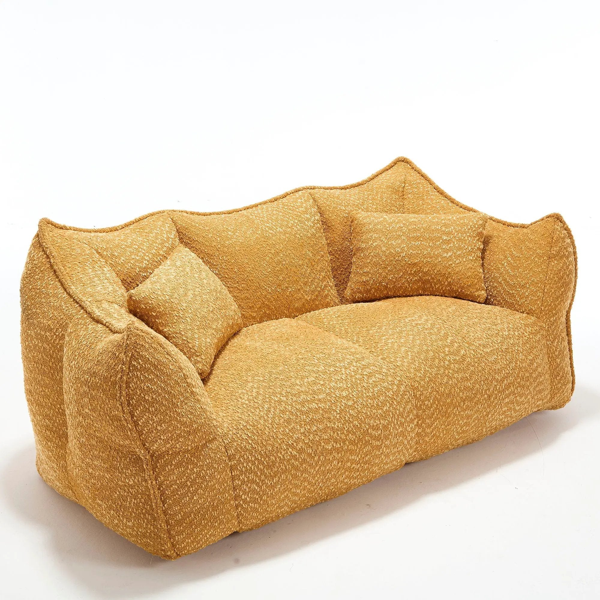Comfortable Dual Beanbag Chair With High Resilience Foam Core For 2 People by HouseOfZazla