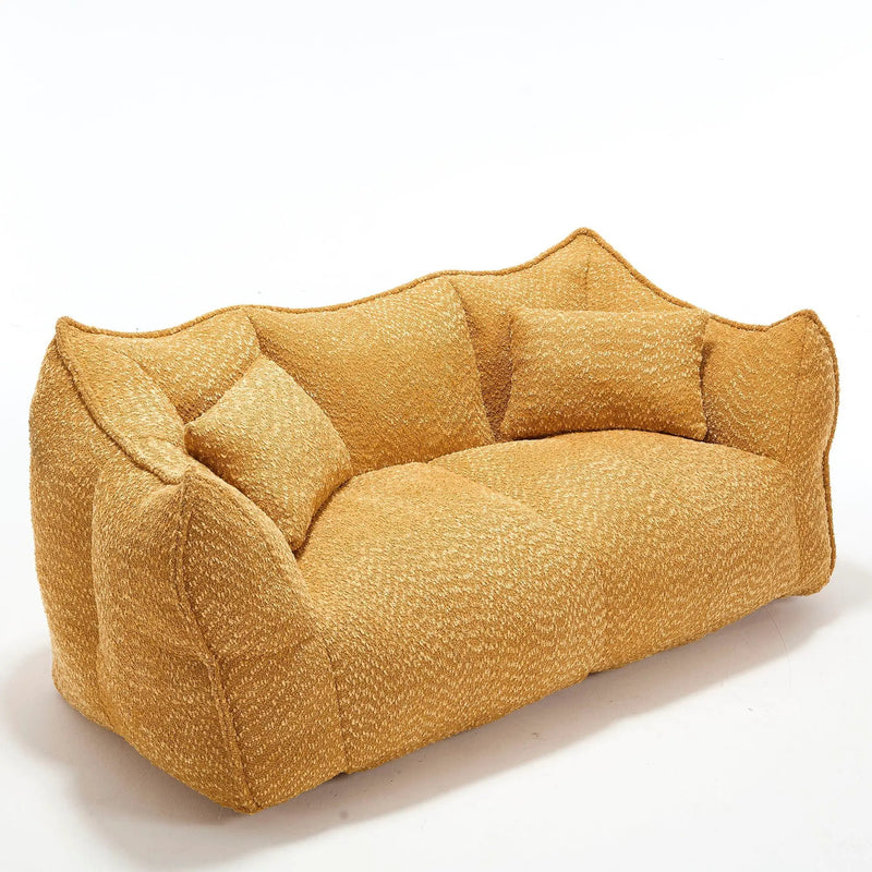 Comfortable Dual Beanbag Chair With High Resilience Foam Core For 2 People by HouseOfZazla