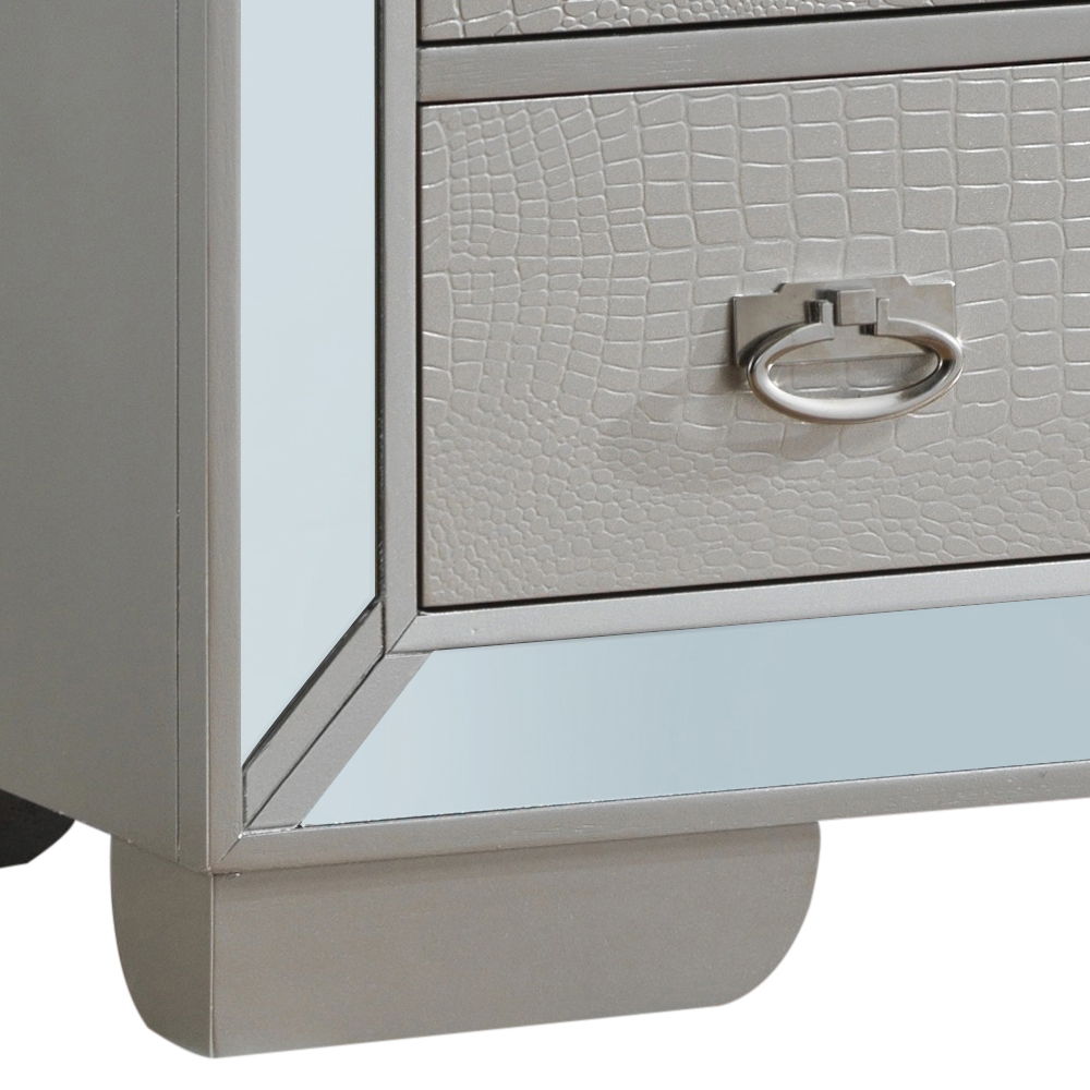 Sleek Contemporary Storage Chest with Ample Storage - Pearl Silver or Beige, photo 8 of 15