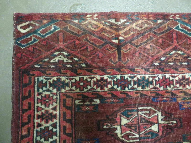 2.5' X 4' Antique Handmade Bokhara Turkoman Yamud Wool Rug Kilim Backing NICE by Jewel Rugs