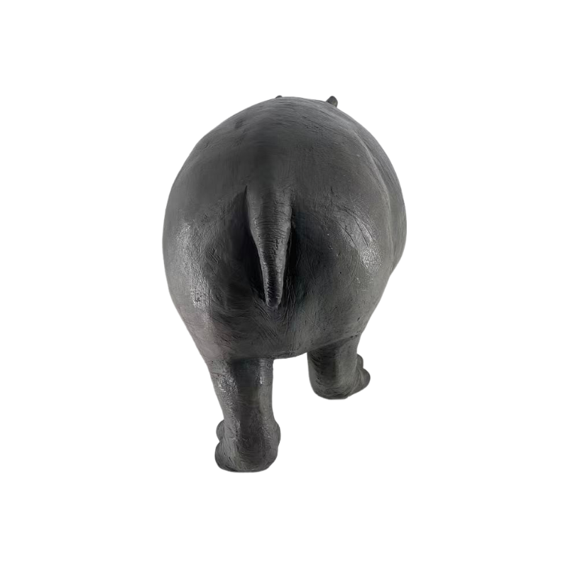 12.6'' Weather Resistant Hippopotamus Garden Statue by HouseOfZazla