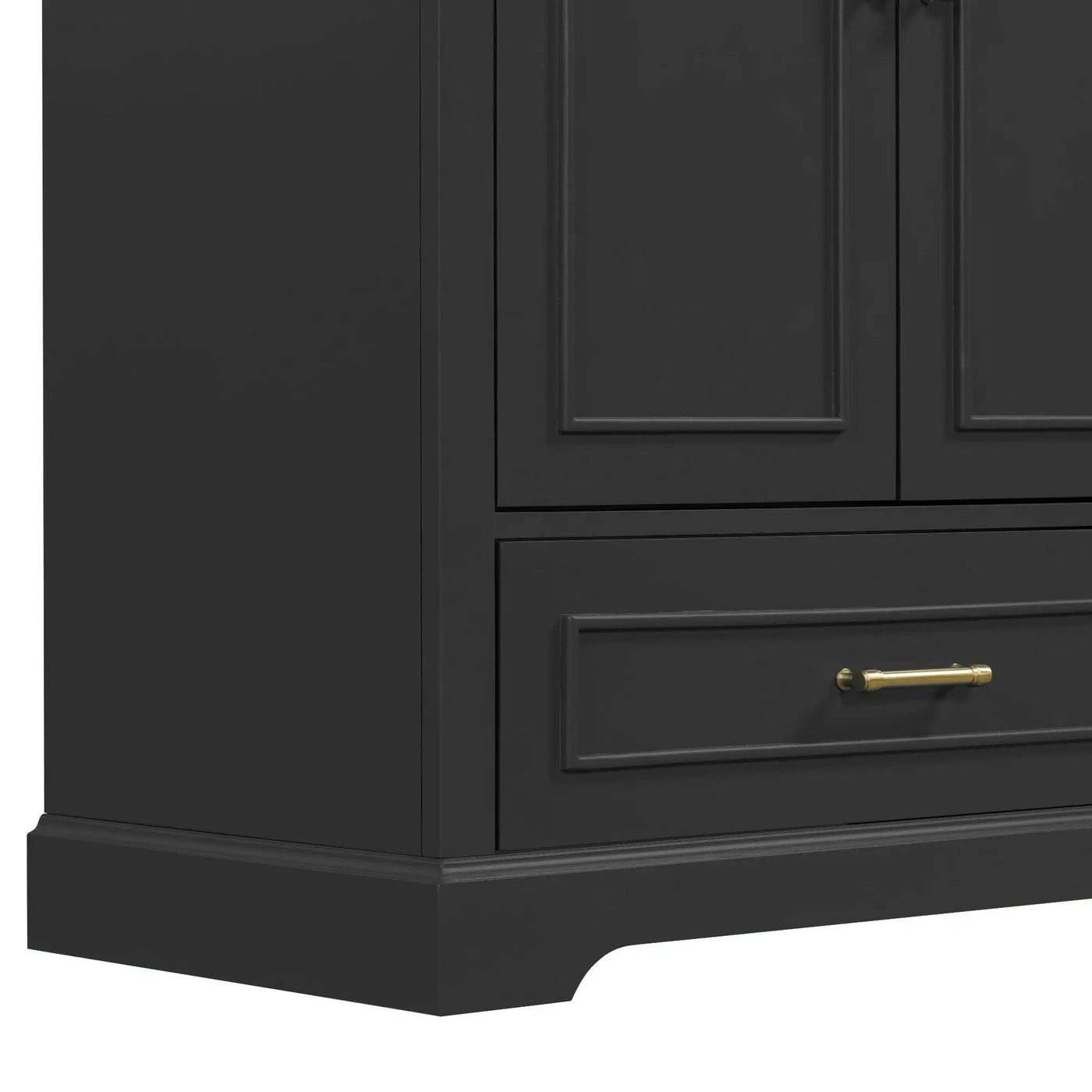 Bathroom Vanity With Sink, 1 Divided Drawer And 2 Soft Close Doors With Double Shelf by HouseOfZazla