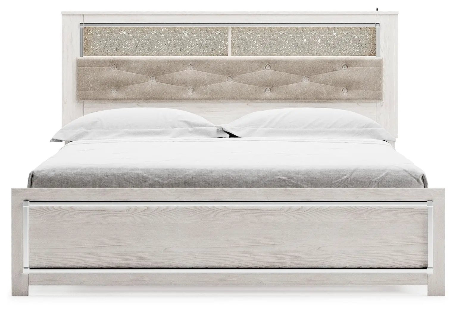 Altyra - King Bookcase Panel Bed - White by Unique Piece Furniture