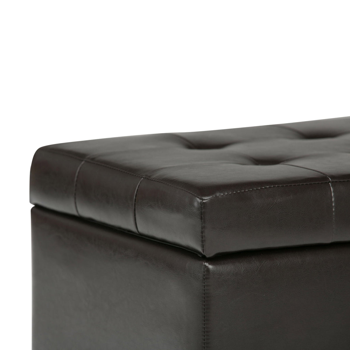 Upholstered Storage Ottoman with Child Safety Hinge - Multiple Colors, photo 29 of 40