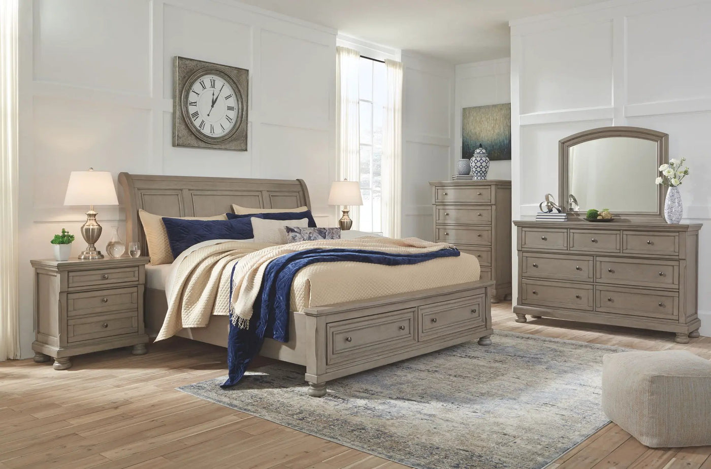 Lettner - Sleigh Bedroom Set by Unique Piece Furniture