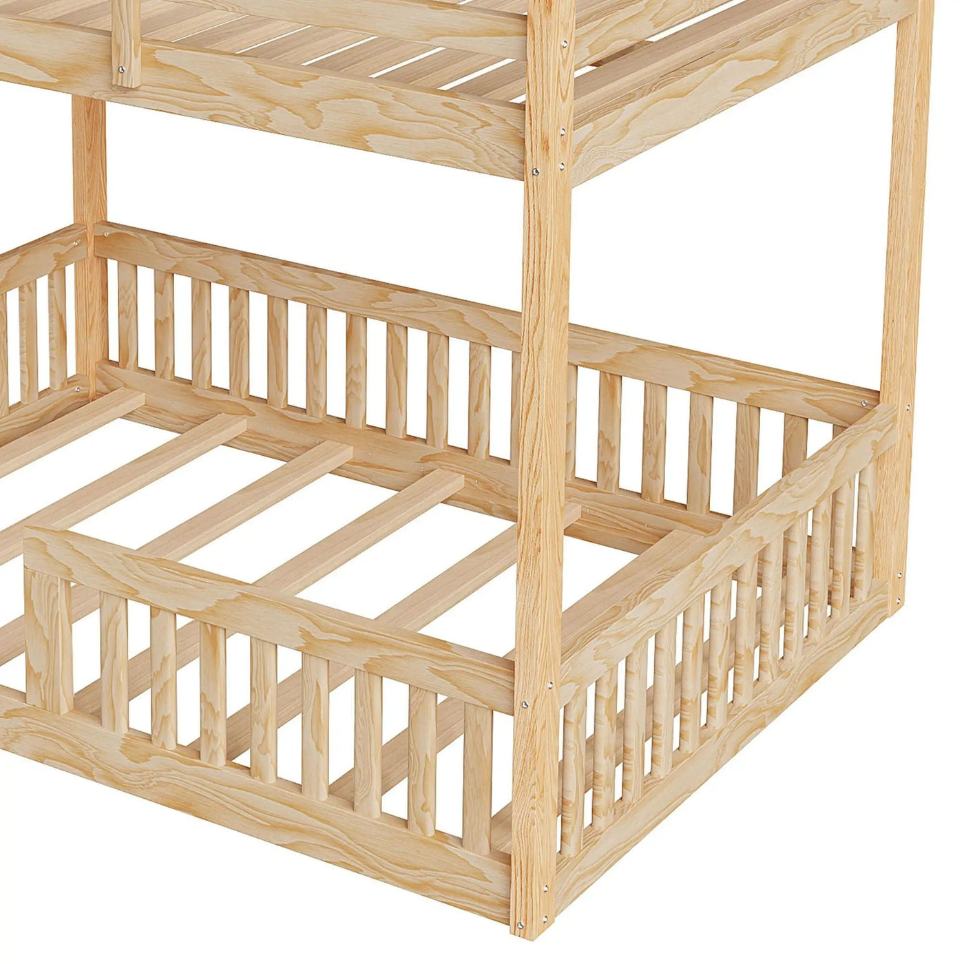 Stylish Bunk Bed With Ladder And Guardrails by HouseOfZazla