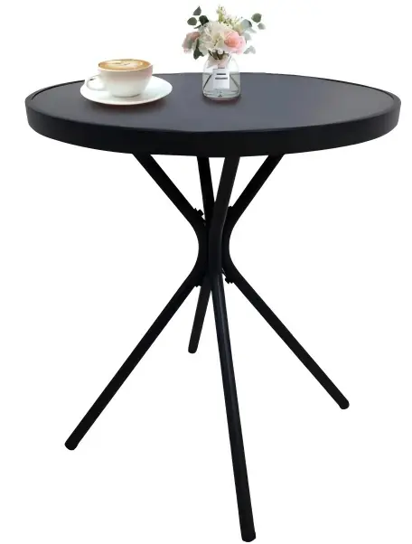 3-Piece Outdoor Patio Furniture Set with Foldable Chairs & Tempered Glass Table by HouseOfZazla
