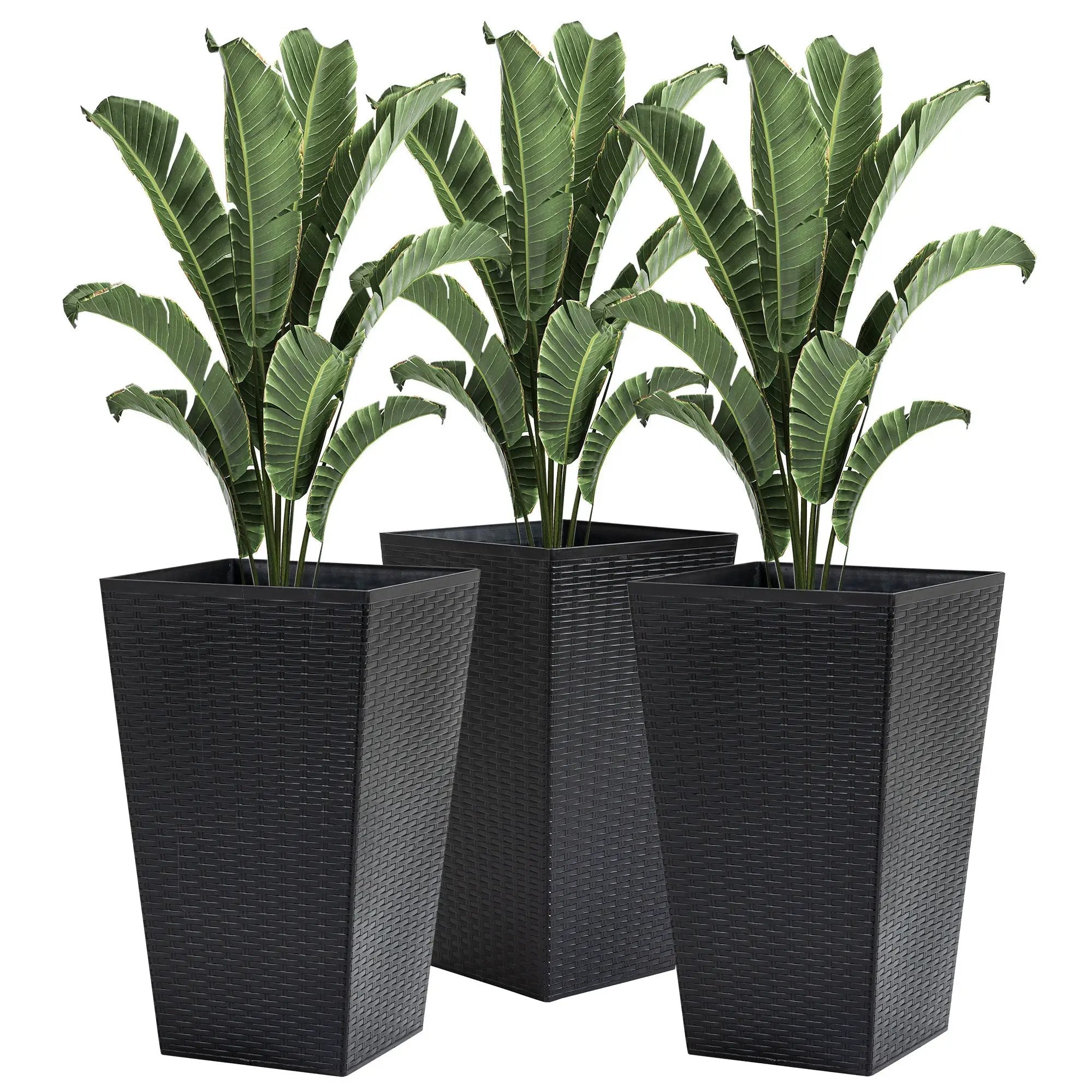 Outsunny Set of 3 Tall Planters by HouseOfZazla