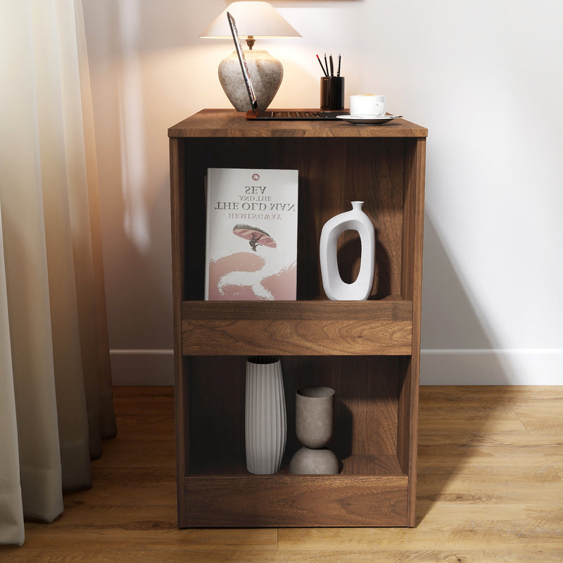 Computer Desk with Drawers, Modern Corner Home Office Storage with Extendable Table by HouseOfZazla