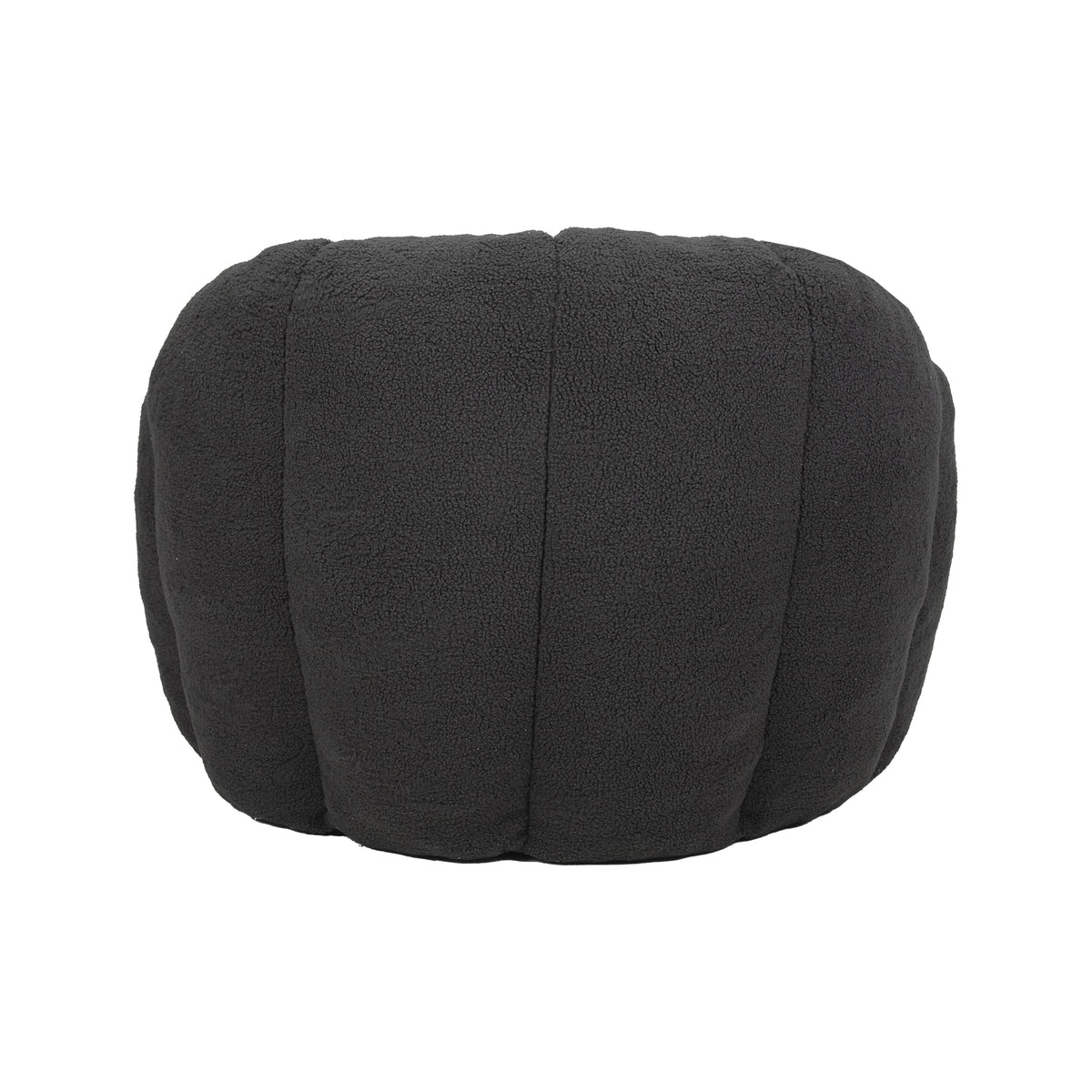 Bean Bag Chair with Armrests - Plush Faux Fur - Dark Gray, photo 10 of 10