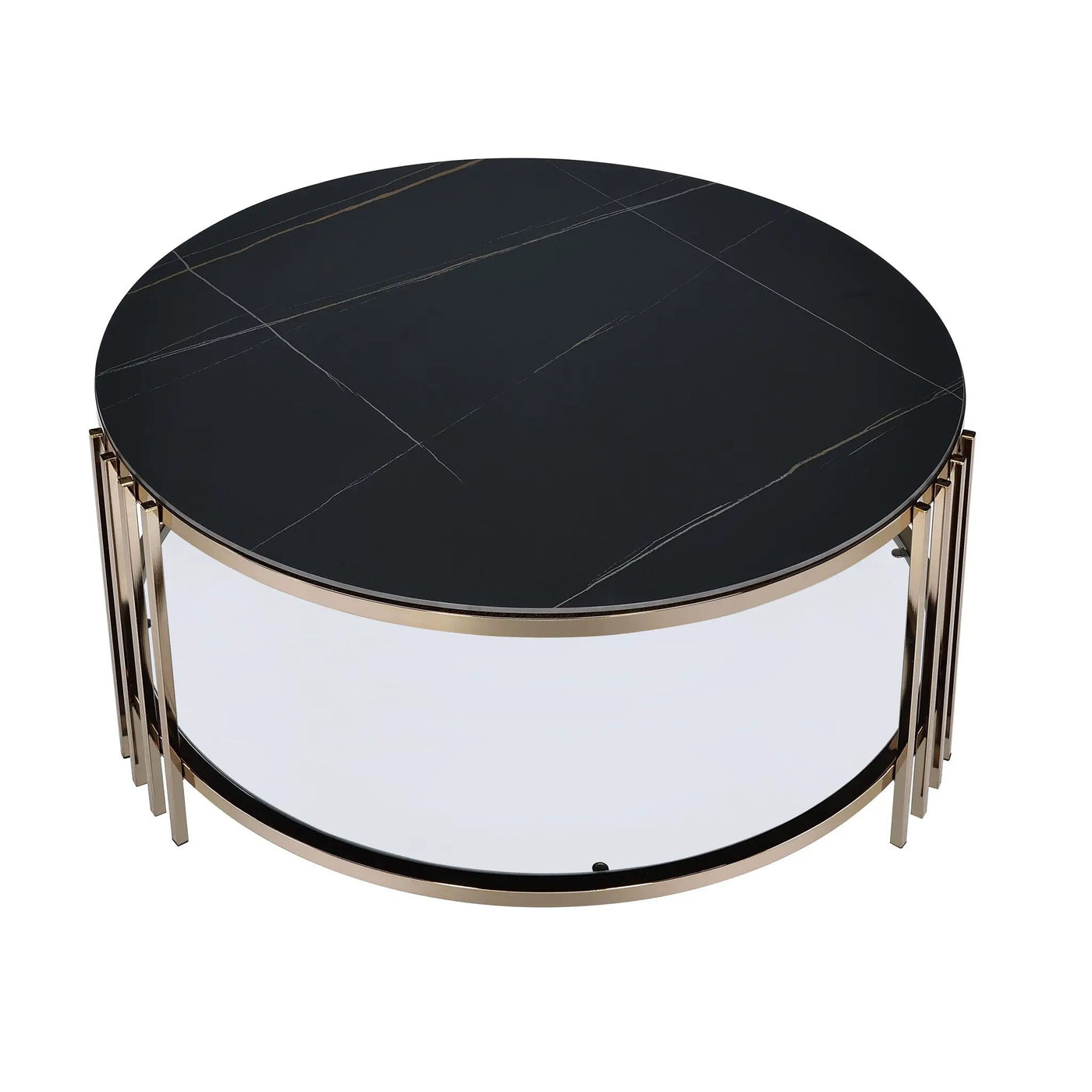 Abisha - Sintered Stone Top Round Table by Unique Piece Furniture