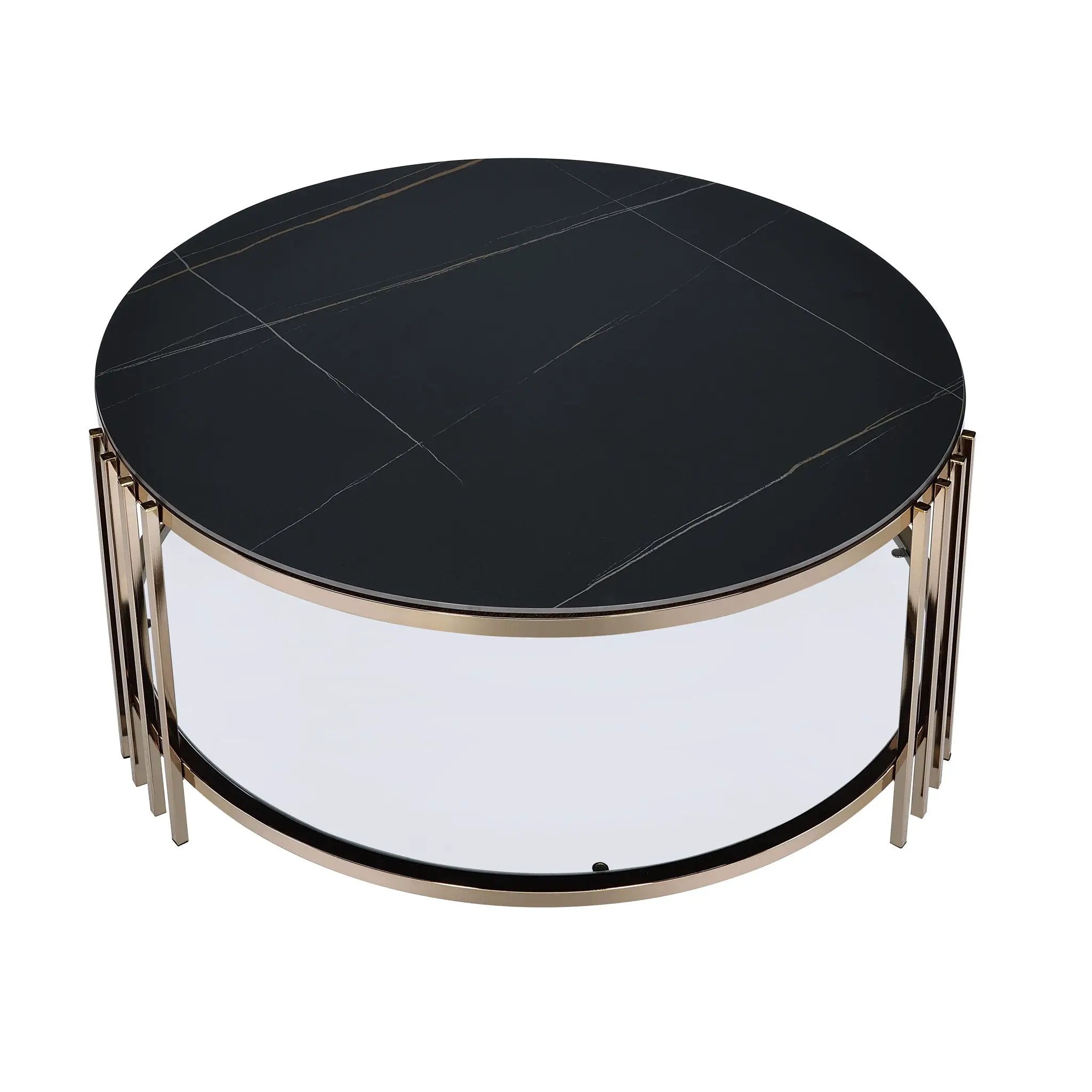Abisha - Sintered Stone Top Round Table by Unique Piece Furniture