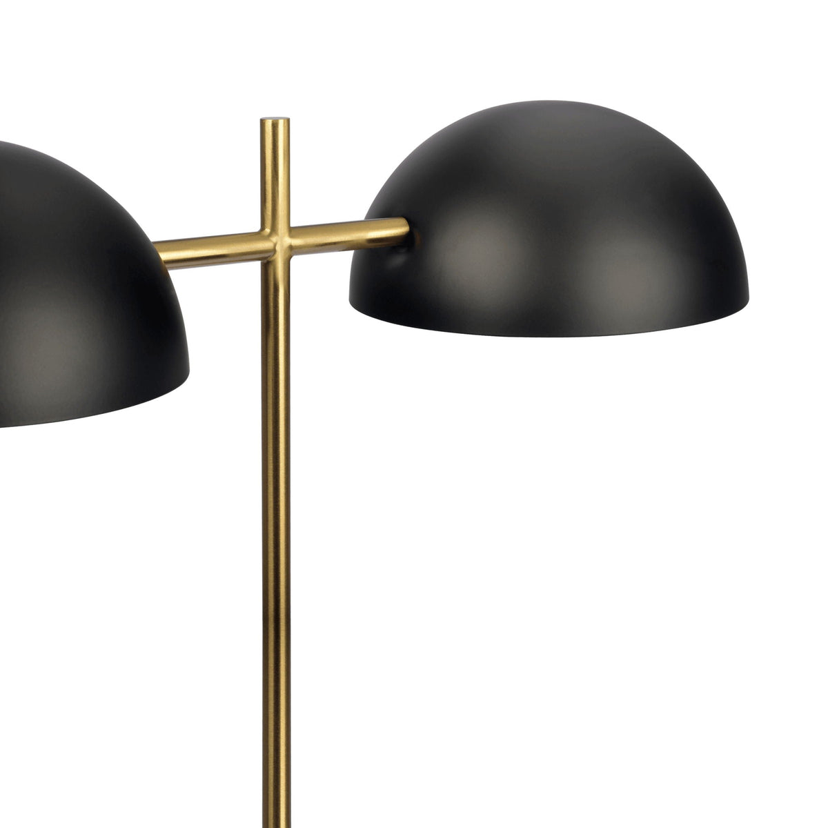 Hydro Table Lamp with Double Lamp and Marble Base - Black / Gold / Marble, photo 5 of 11