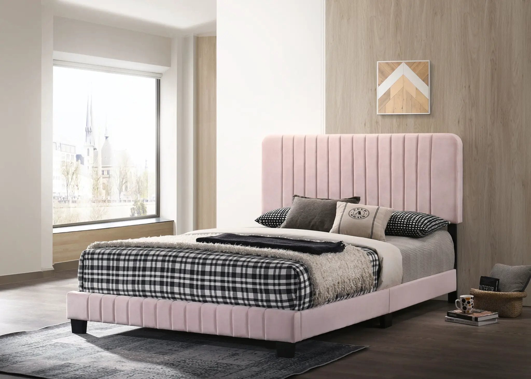 Channel Tufted Bed by Unique Piece Furniture