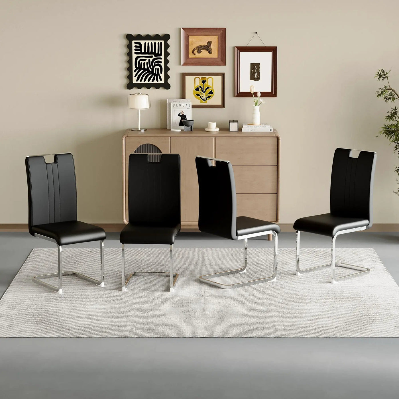 Bow Shaped Chairs, Ergonomic Design, Non Slip Base by HouseOfZazla