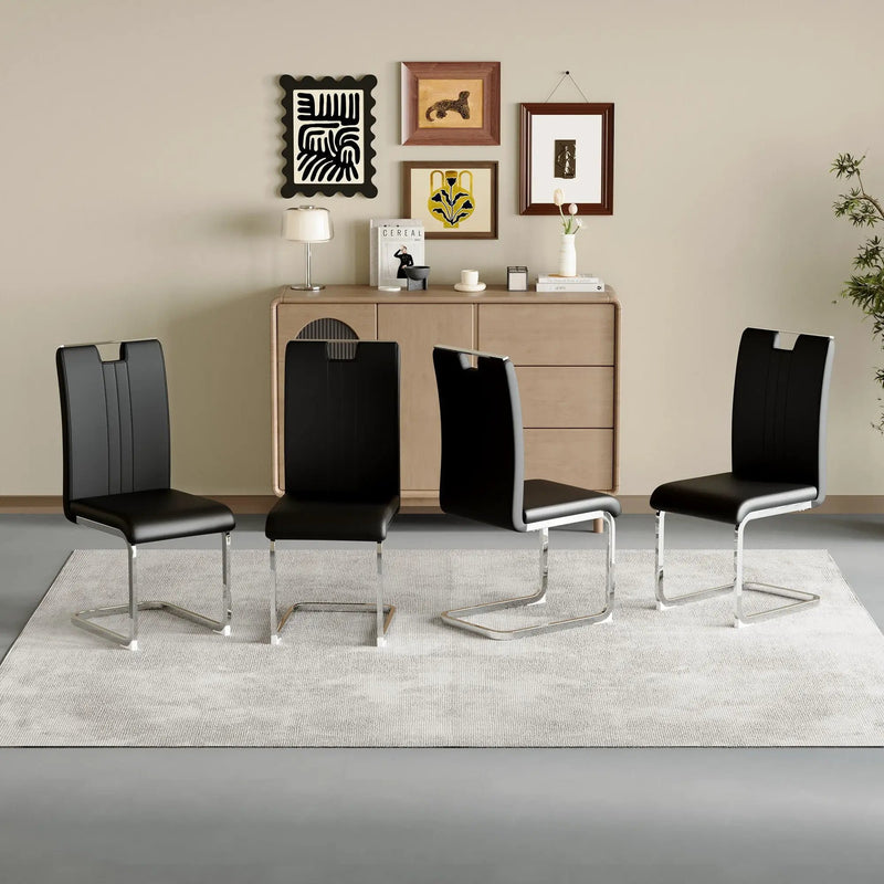 Bow Shaped Chairs, Ergonomic Design, Non Slip Base by HouseOfZazla
