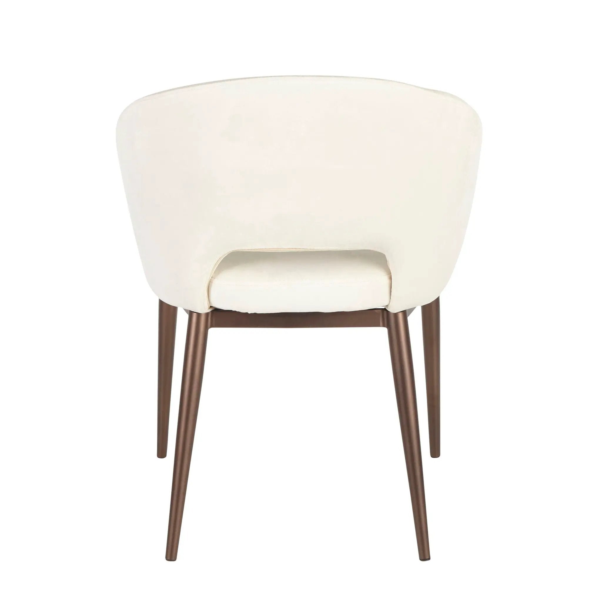 Renee - Contemporary Chair - Cream / Copper by Unique Piece Furniture