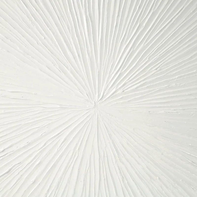 Luminous Burst Signature White Gloss Dimensional Resin Wall Art by HouseOfZazla