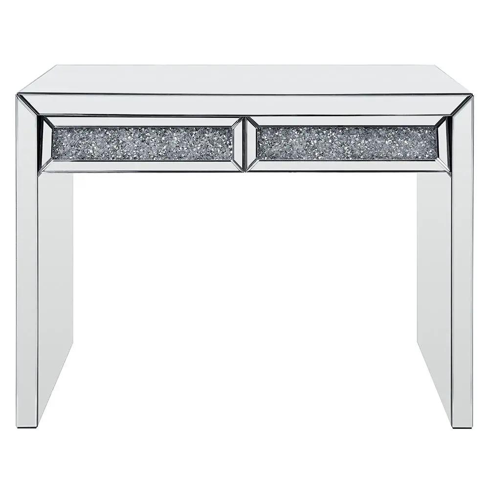 Noralie - Console Table Faux Diamonds - Mirrored by Unique Piece Furniture