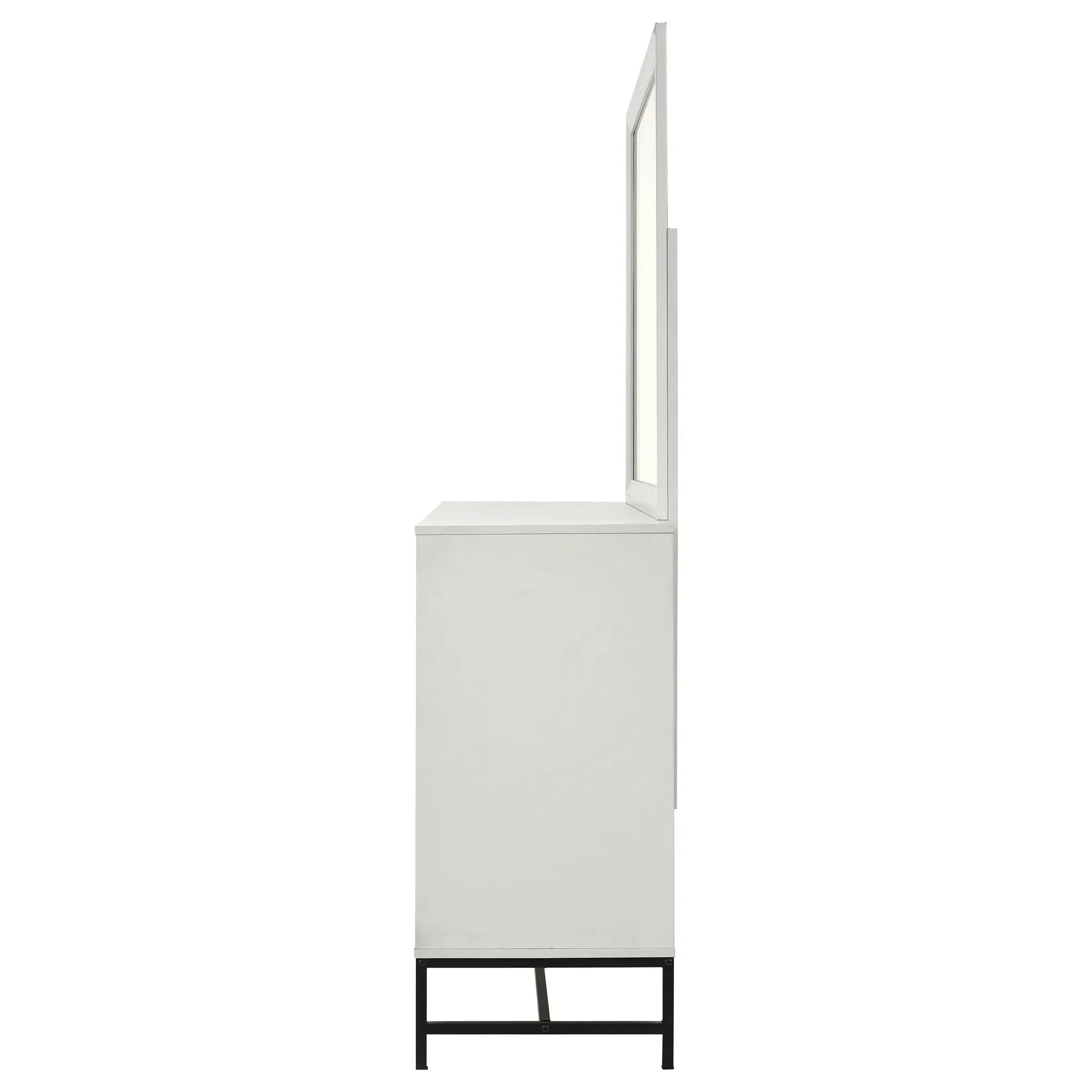 Sonora 6-drawer Dresser with Mirror White by Unique Piece Furniture