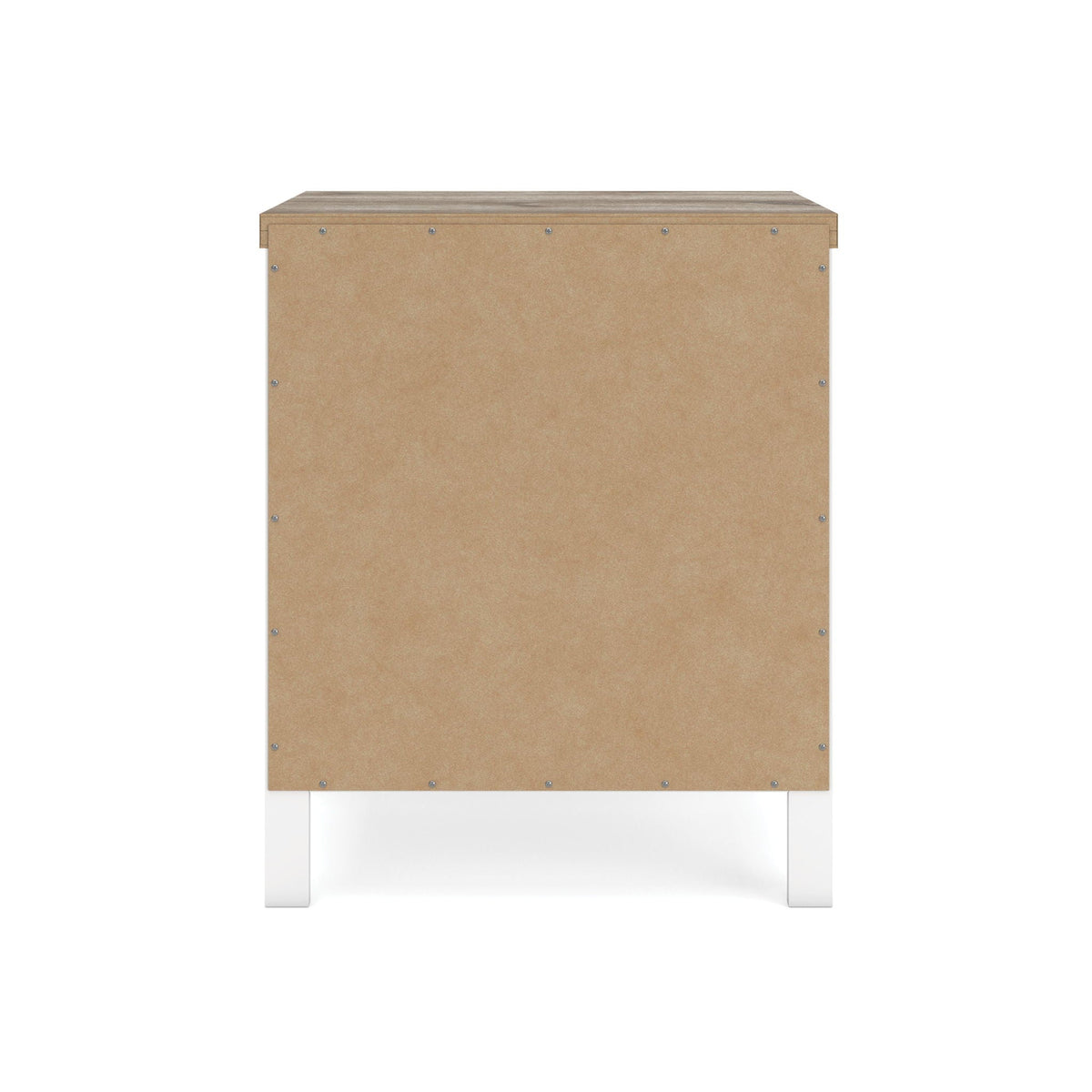 Kerisden - Two Drawer Night Stand - White / Brown, photo 4 of 7