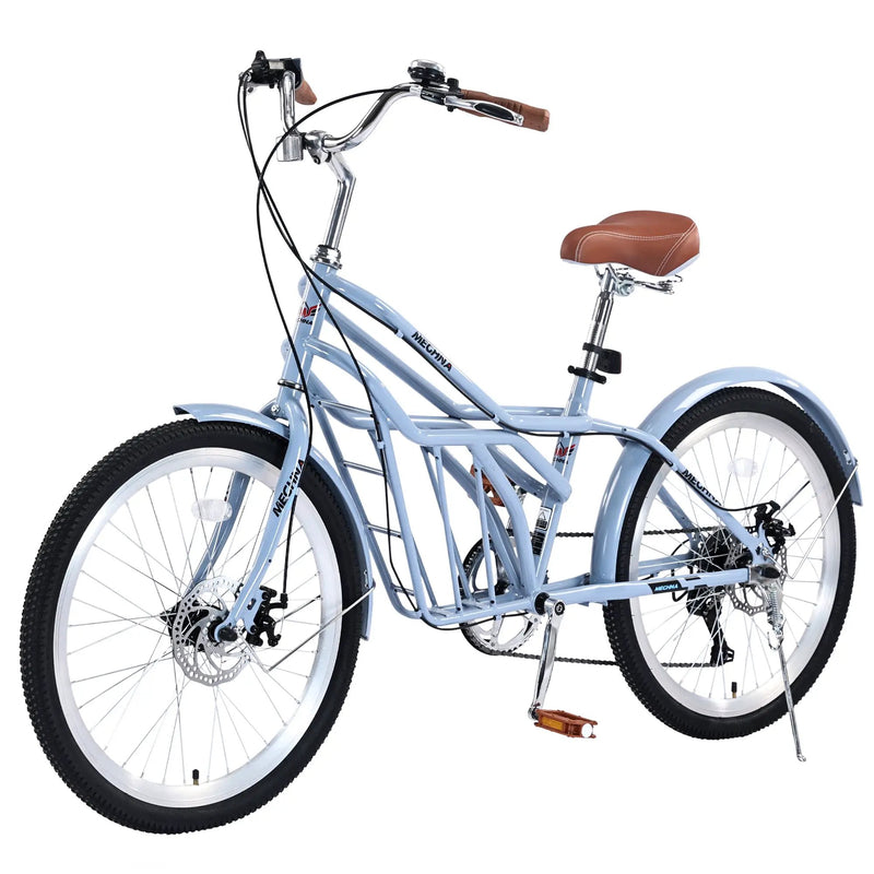 6 Speed Steel Frame 24 Inch Commuter Bike by HouseOfZazla