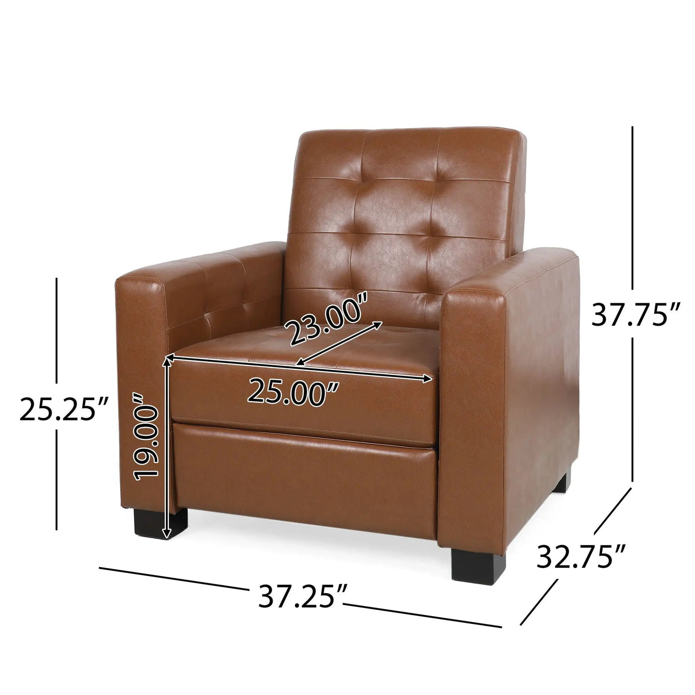 Langseth - Contemporary Tufted Pushback Recliner by Unique Piece Furniture