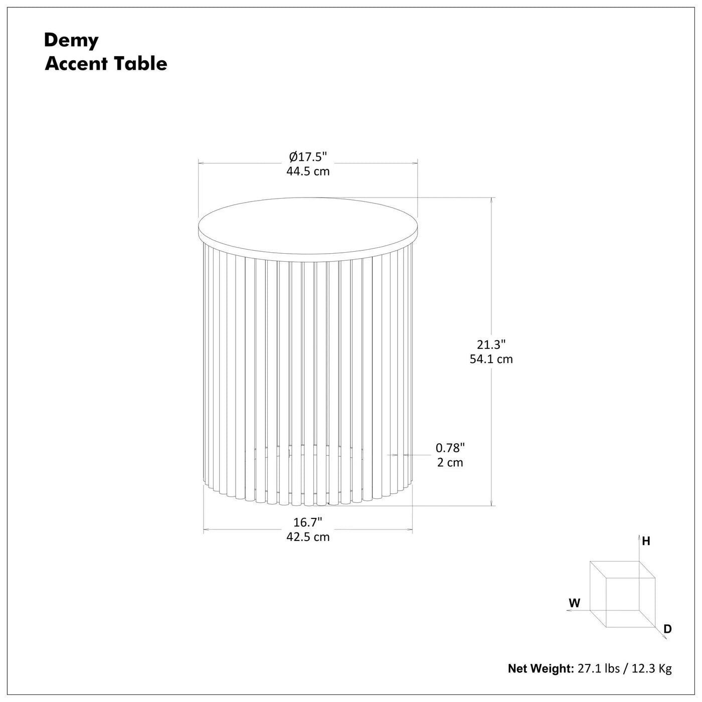 Demy - Accent Table by HouseOfZazla