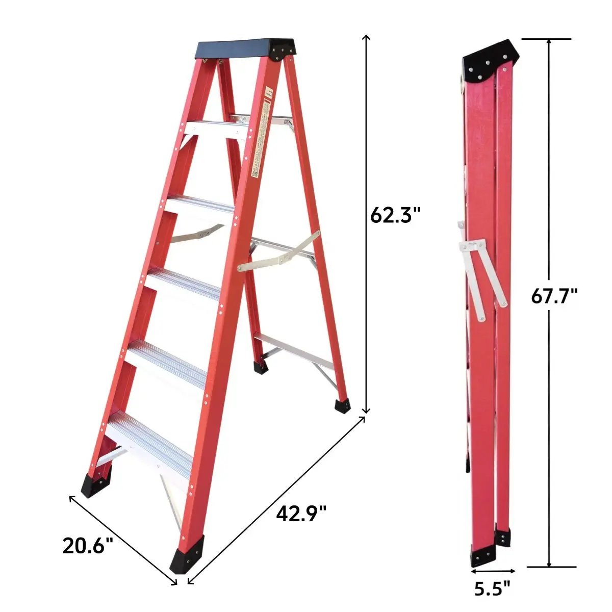 Fiberglass Ladder - Electrical Engineering Step Ladder by HouseOfZazla