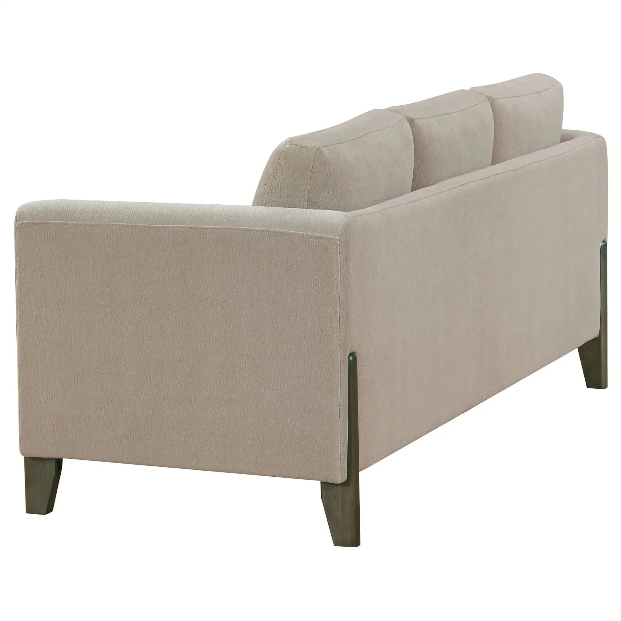 Islington 2-piece Upholstered Panel Arm Sofa Set Taupe by Unique Piece Furniture