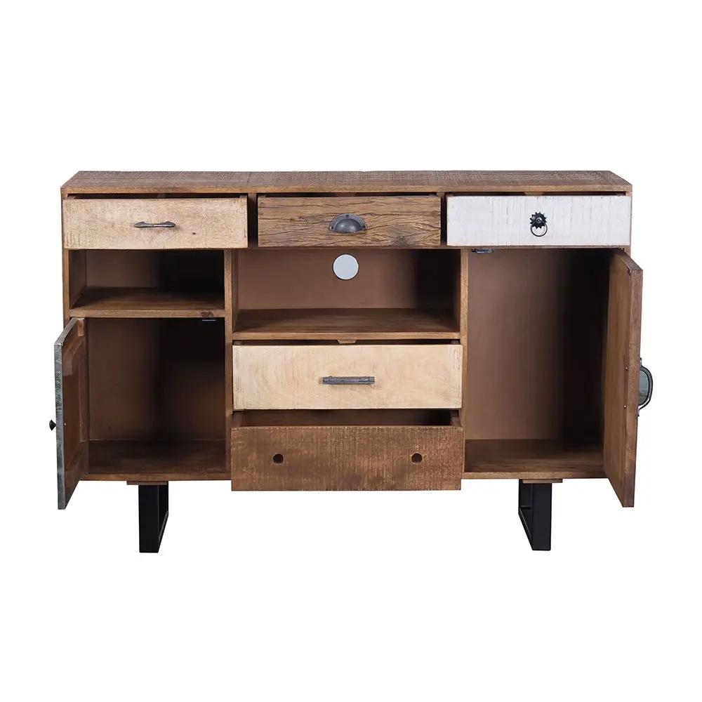 Rustic 2 Drawer Kitchen Island - Multi by HouseOfZazla