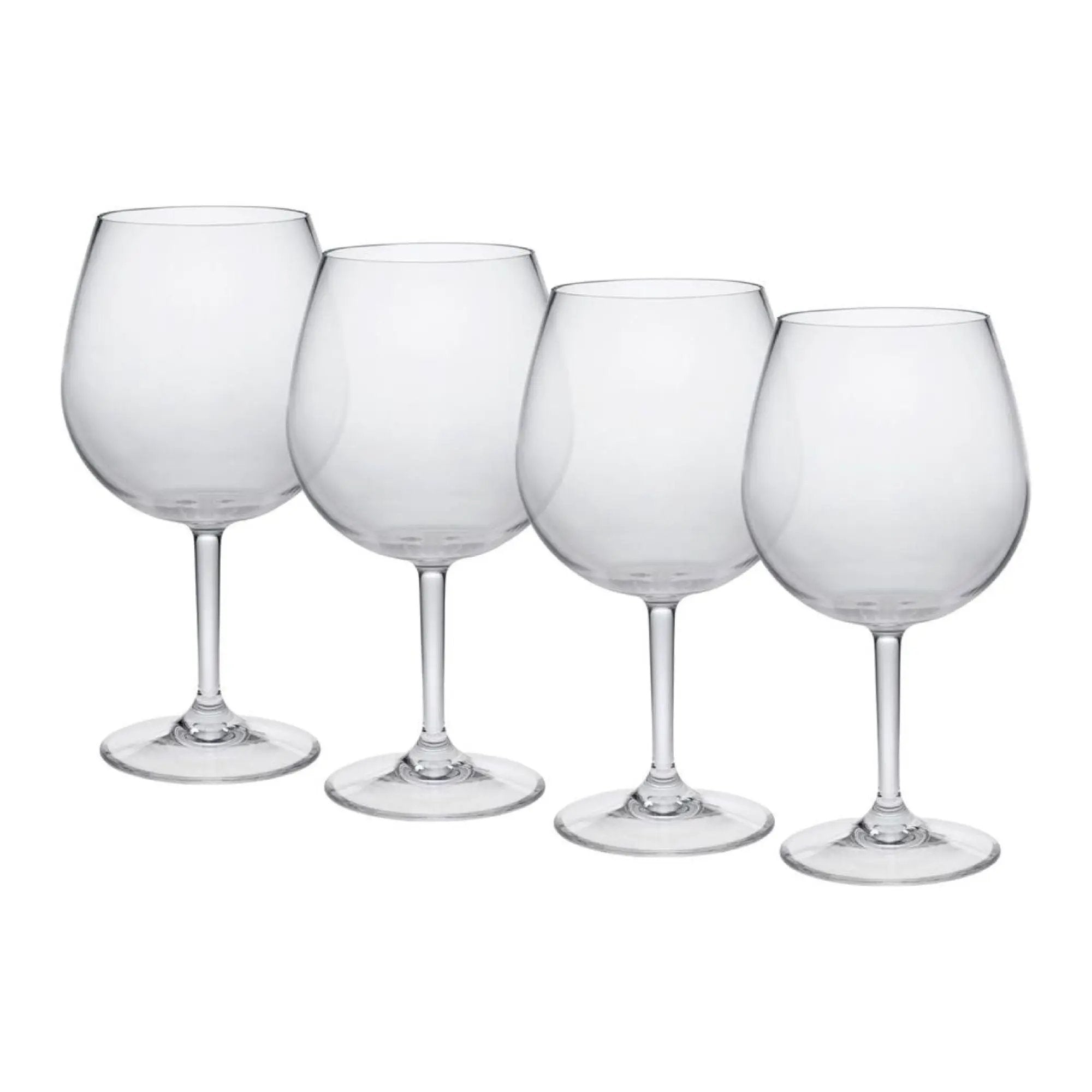 Leadingware Plastic Wine Glasses (Set of 4), Unbreakable Bpa Free Tritan 23Oz - Clear by HouseOfZazla