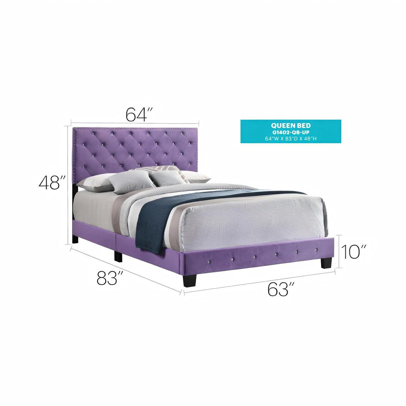 Luxurious Upholstered Bed by HouseOfZazla