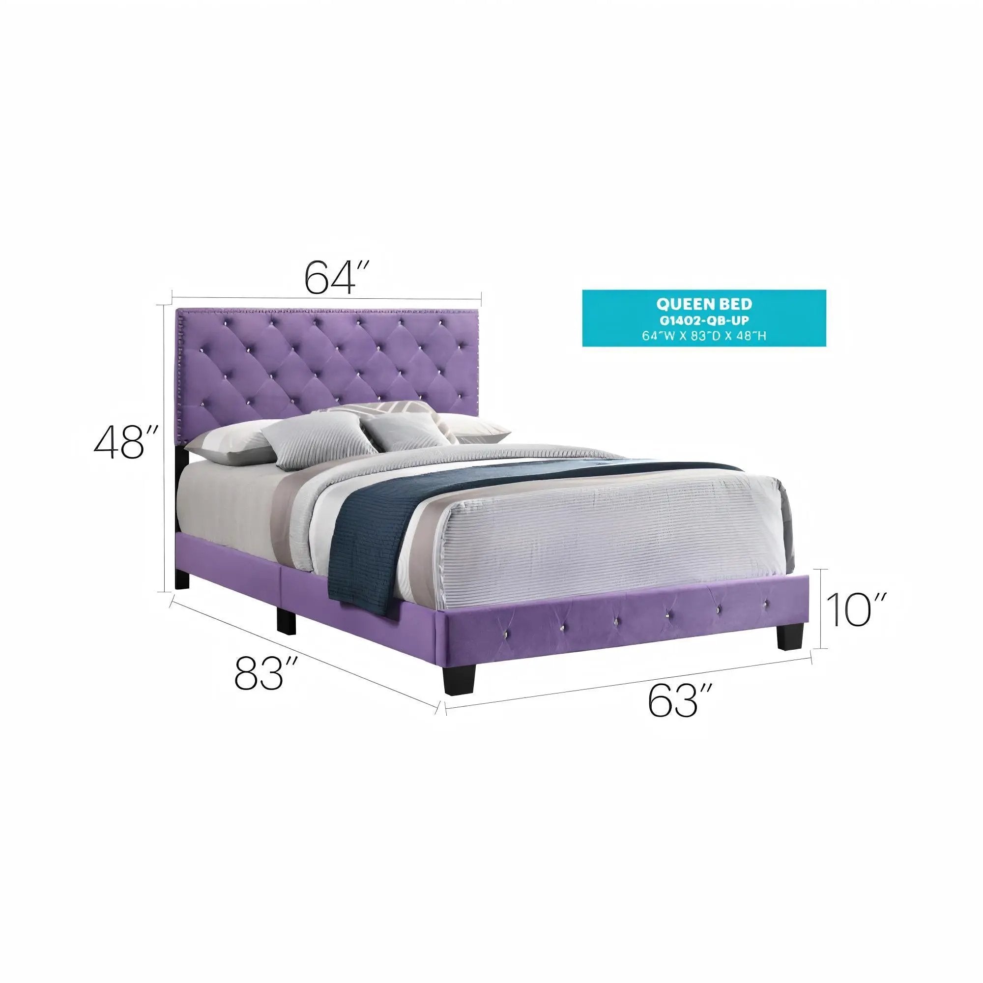 Luxurious Upholstered Bed by Unique Piece Furniture