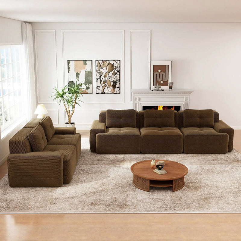 Modular Deep-Seat Sofa Set by HouseOfZazla