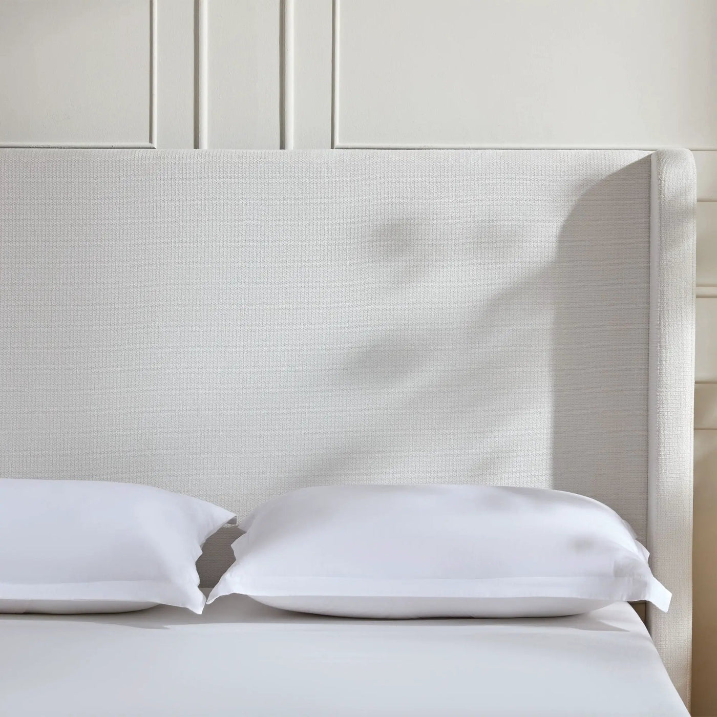 Harper - Tall Headboard Upholstered Bed / High Headboard / Elegant Simplicity / No Box Spring Needed by HouseOfZazla
