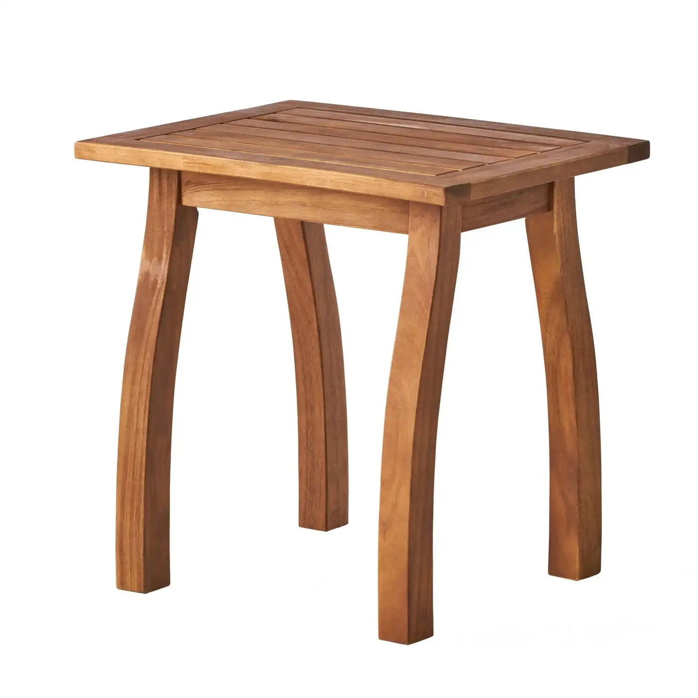 Kinesis Outdoor Side Table With Slatted Top and Wood Frame by HouseOfZazla