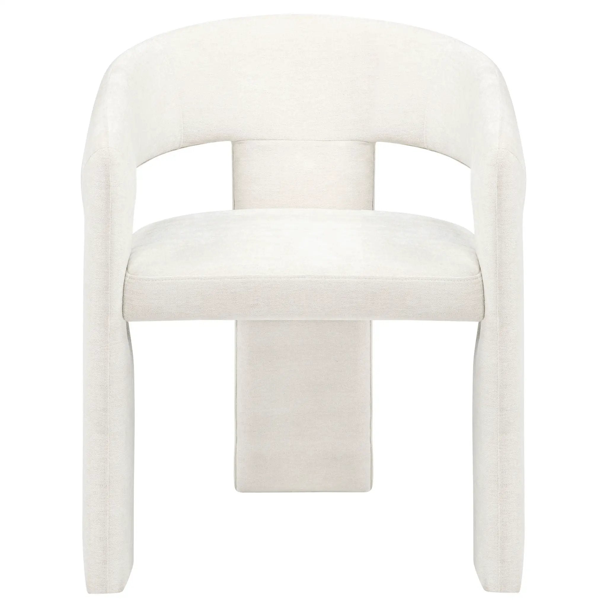 Carlow Upholstered Dining Arm Chair White (Set of 2) by Unique Piece Furniture