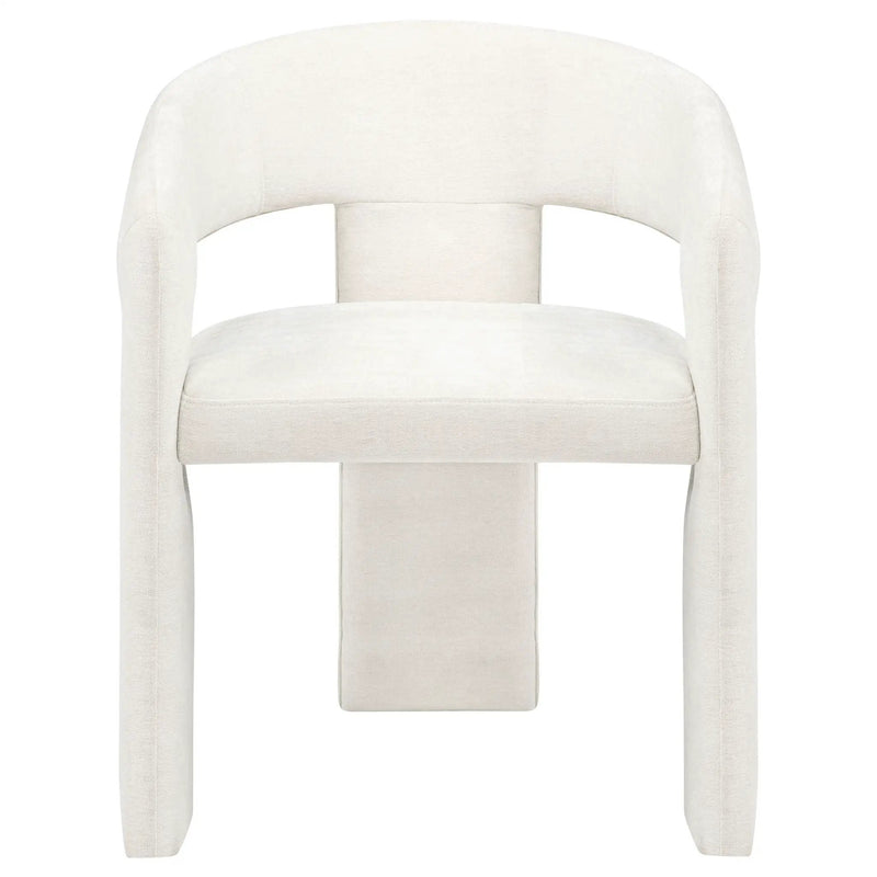 Carlow Upholstered Dining Arm Chair White (Set of 2) by Unique Piece Furniture