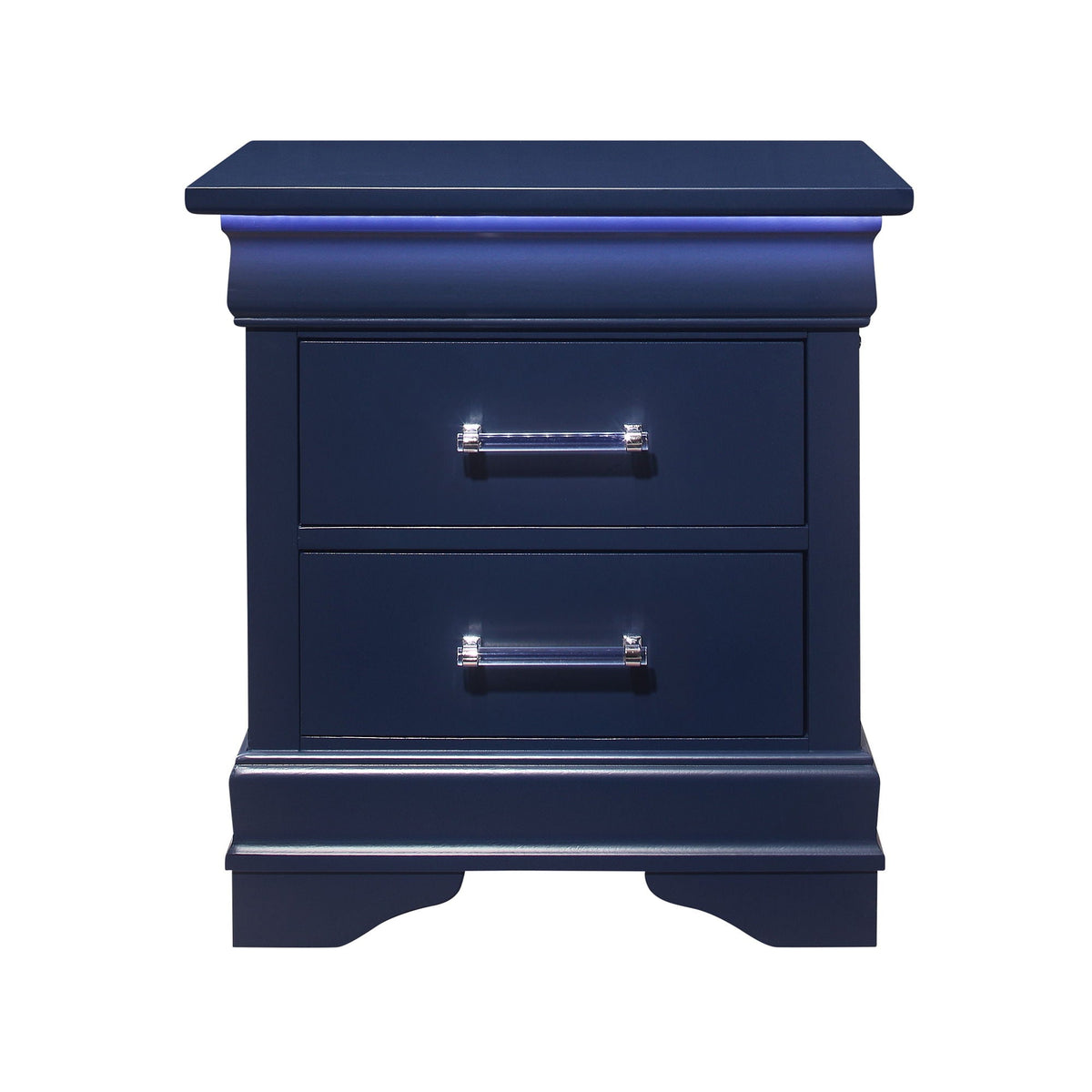 Charlston Nightstand with LED Lighting – Blue or White, photo 4 of 14
