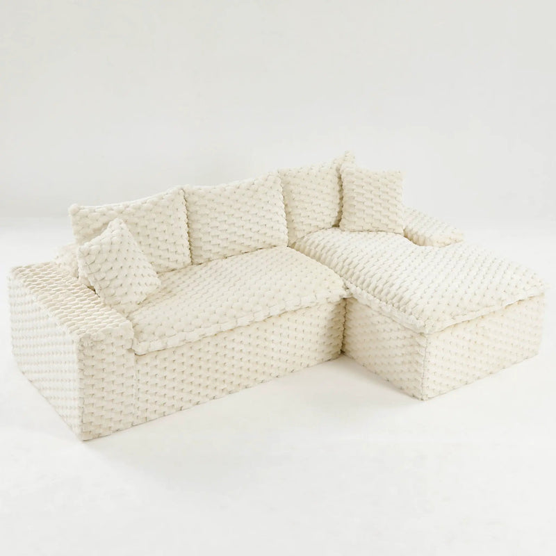 Modular Sofa, Convertible Twin Seat With Chaise Lounge by HouseOfZazla