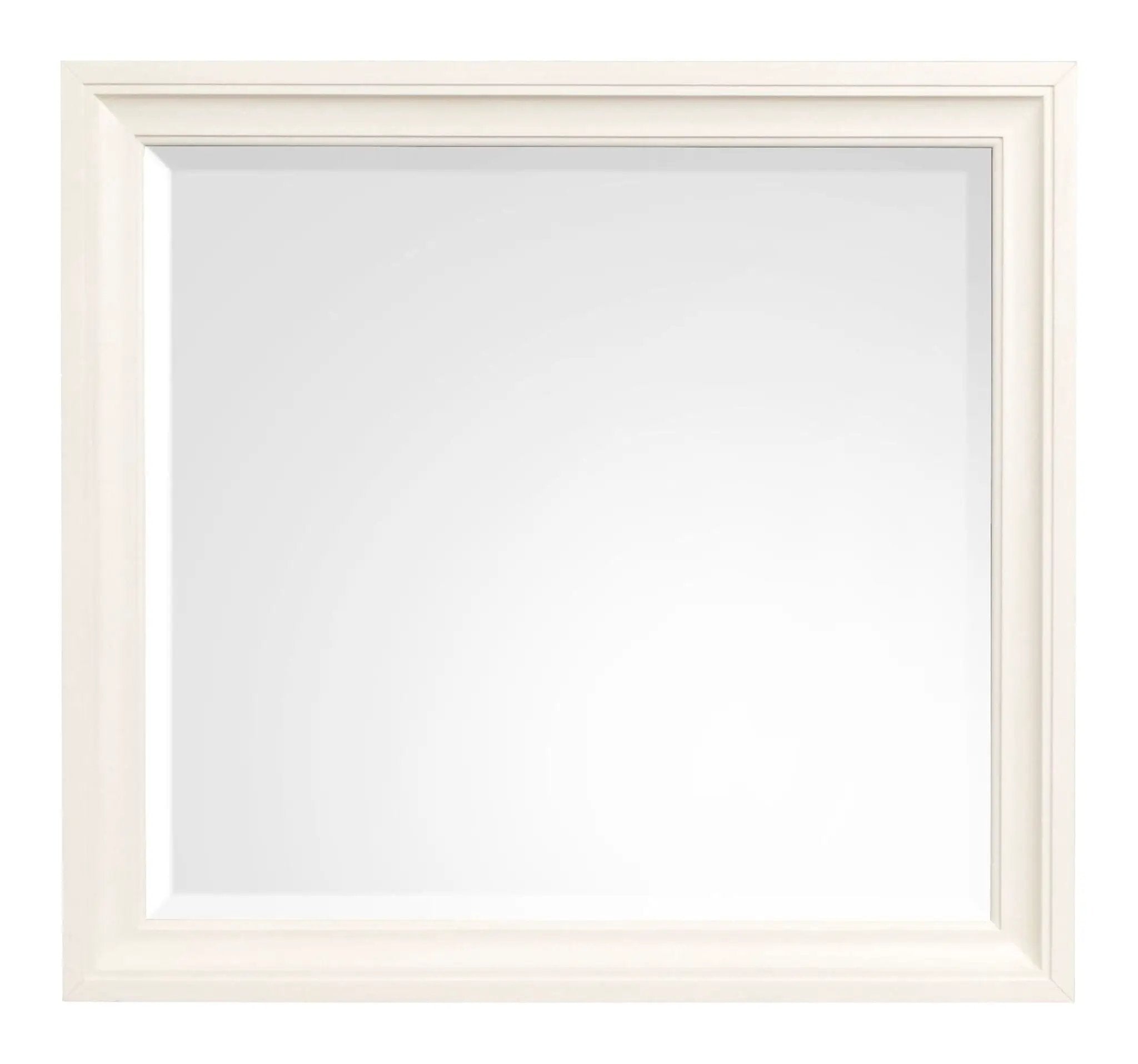Kingston - Landscape Mirror - Whisper White And Cerused Nutmeg by Unique Piece Furniture