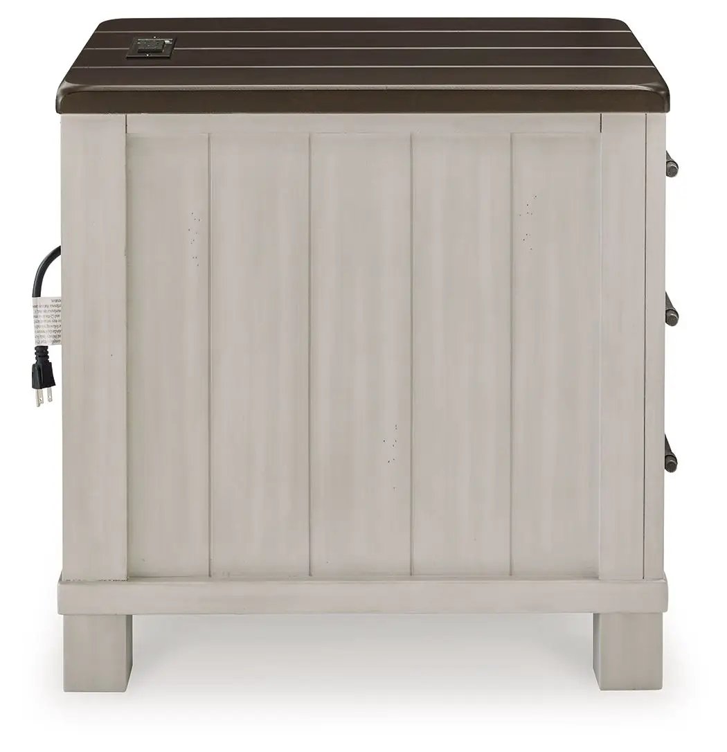 Darborn - Chair Side End Table - Gray / Brown by Unique Piece Furniture