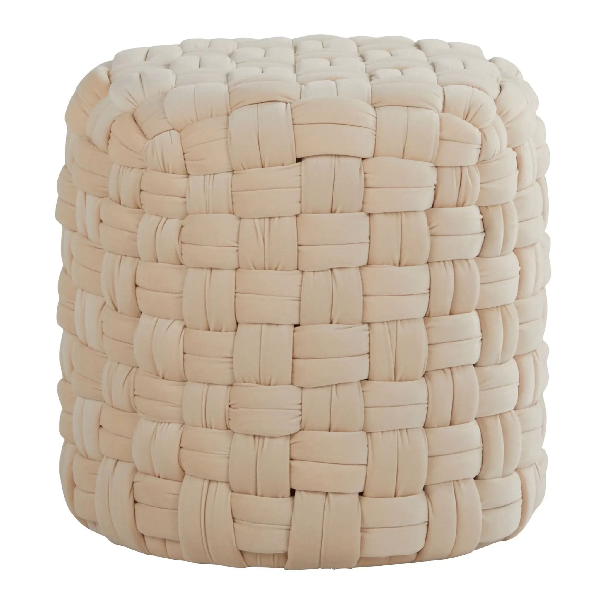 Braided - Versatile Round Ottoman by Unique Piece Furniture