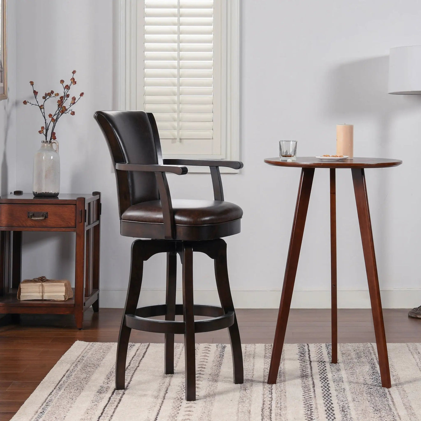 Williams - Swivel Bar Stool With Armrests by HouseOfZazla
