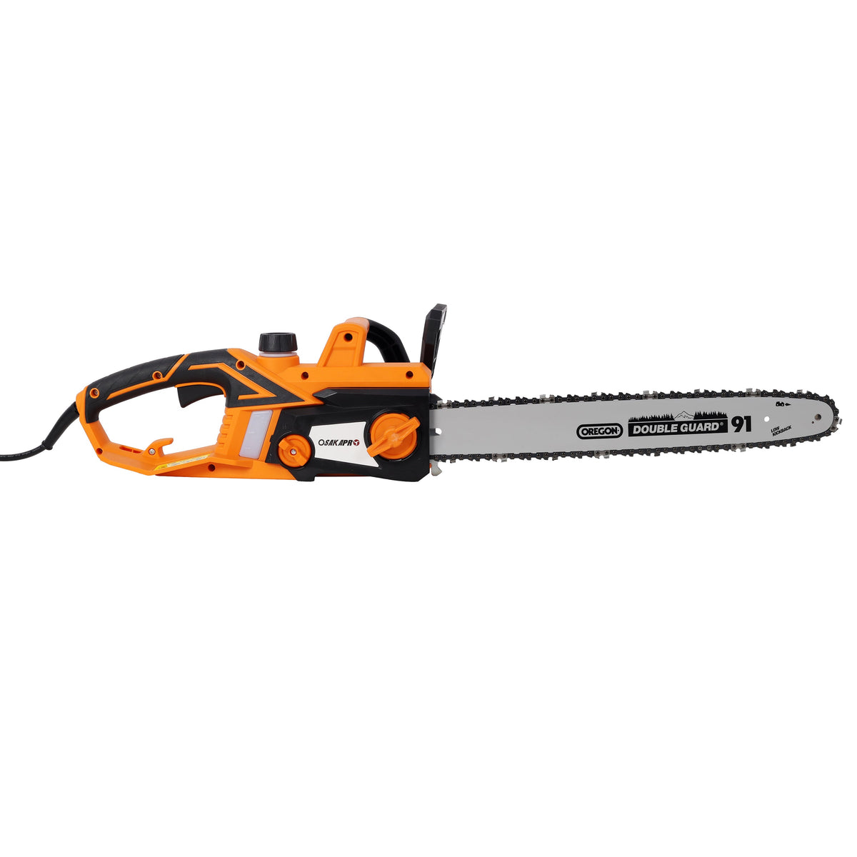 18 Inch Electric Chainsaw with Quick Chain Adjustment Knob - Orange/Black, photo 7 of 10